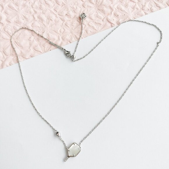 Kendra Scott Pickleball Ivory Mother-of-Pearl Necklace - Picture 3 of 4
